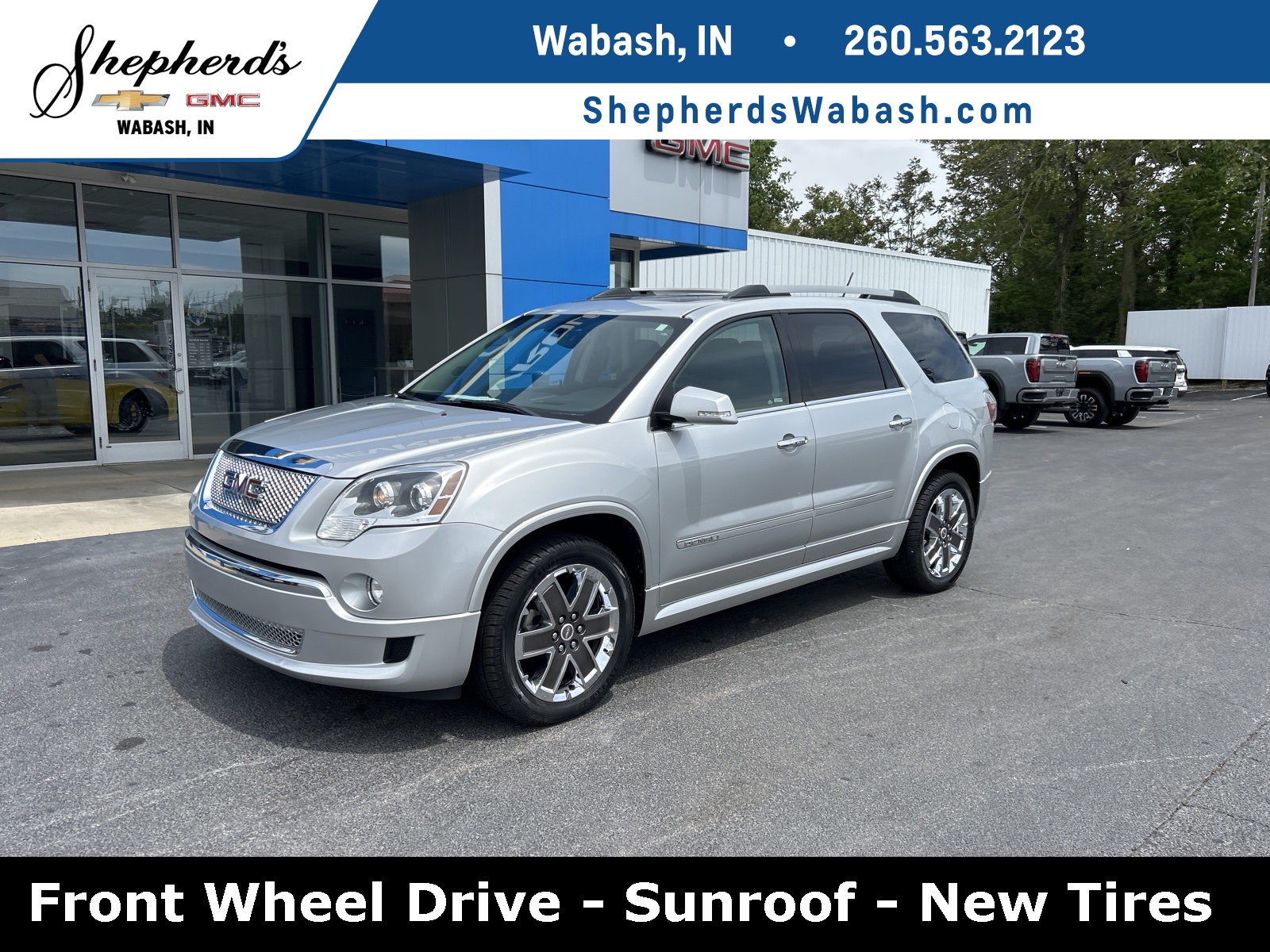 Used 2012 GMC Acadia Denali with VIN 1GKKRTEDXCJ106390 for sale in Wabash, IN