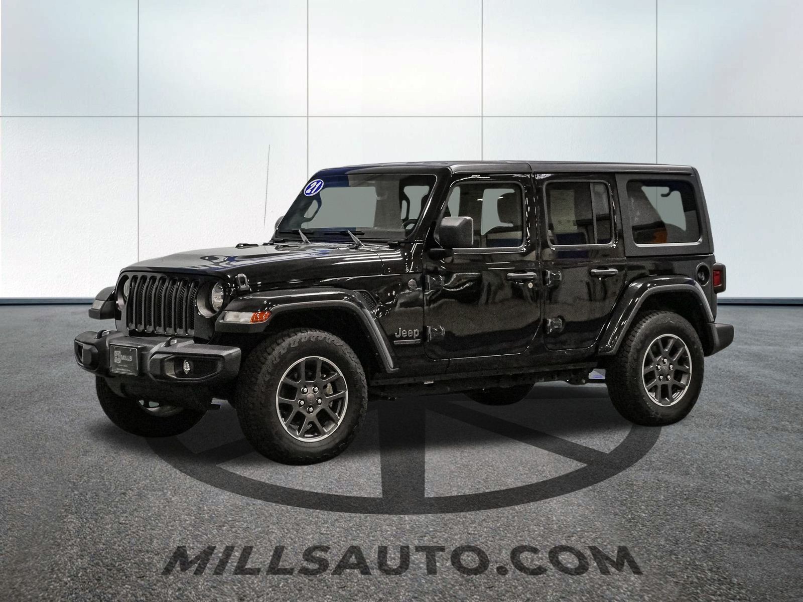 Used 2021 Jeep Wrangler Unlimited 80TH with VIN 1C4HJXDG5MW693117 for sale in Baxter, Minnesota