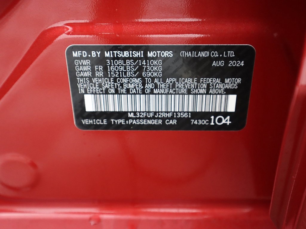 2024 Mitsubishi Mirage G4 ES photo 39