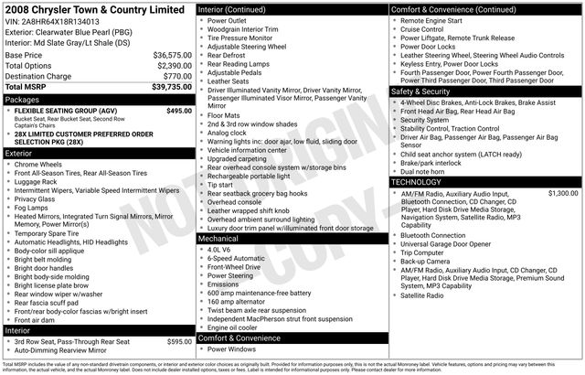 2008 Chrysler Town & Country Limited's photo