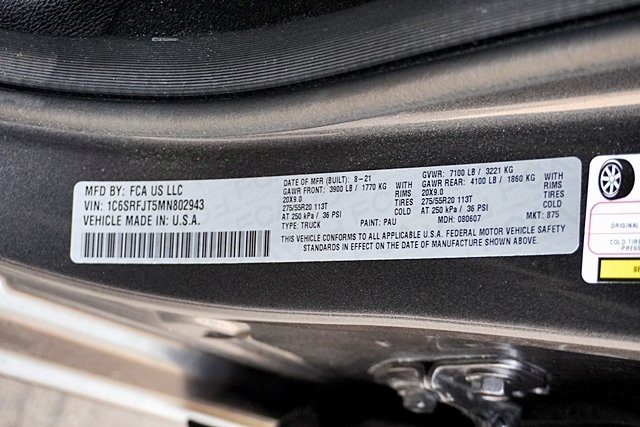 Used 2021 Gray Ram Laramie image 32