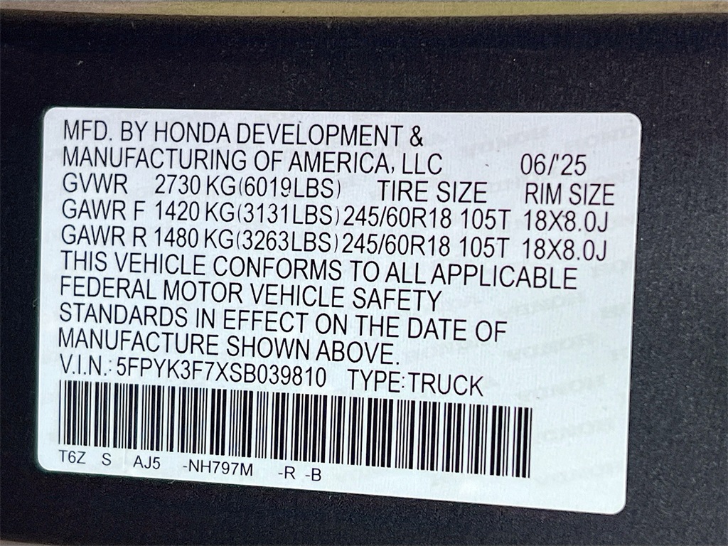 2025 Honda Ridgeline TrailSport photo 32