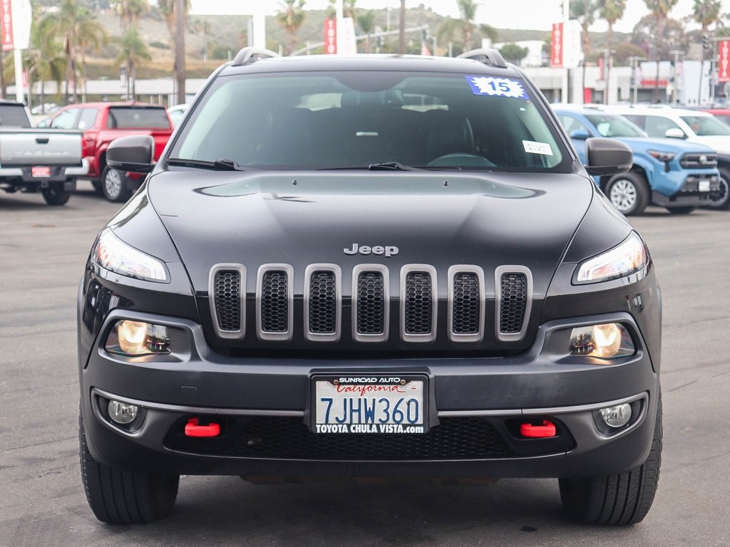Used 2015 Jeep Cherokee Trailhawk with VIN 1C4PJMBS7FW511843 for sale in Chula Vista, CA