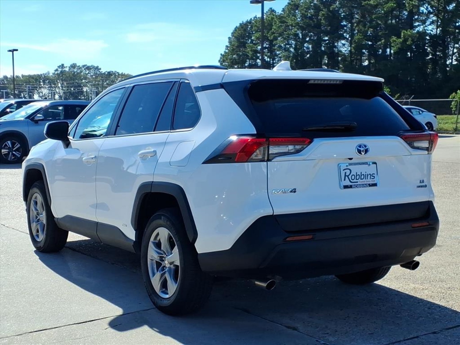 2024 Toyota RAV4 Hybrid LE White at Robbins Nissan