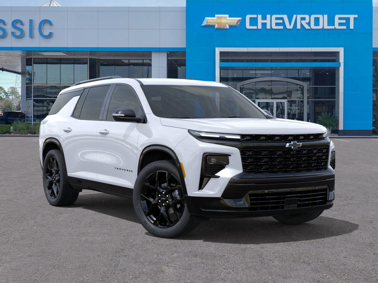 2026 Chevrolet Traverse RS White at Classic Elite Chevrolet Hwy 6
