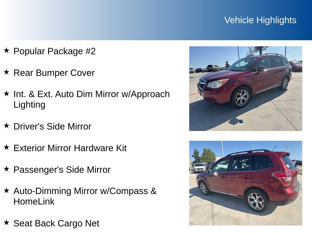 2015 Subaru Forester 2.5i Touring photo 5