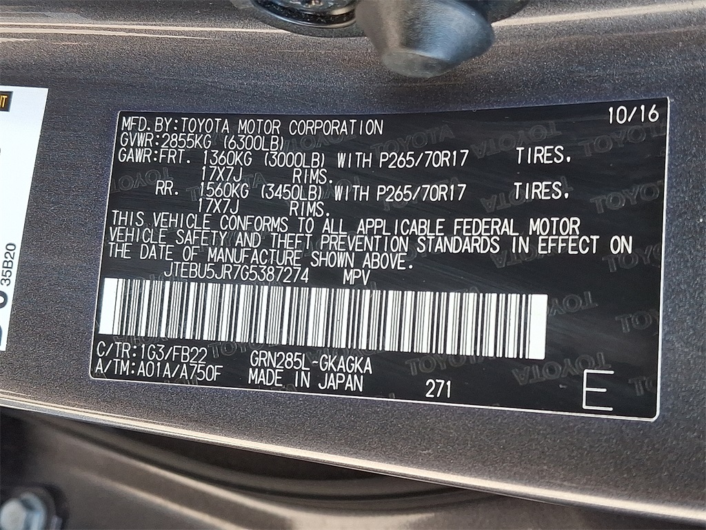 2016 Toyota 4Runner SR5 photo 27