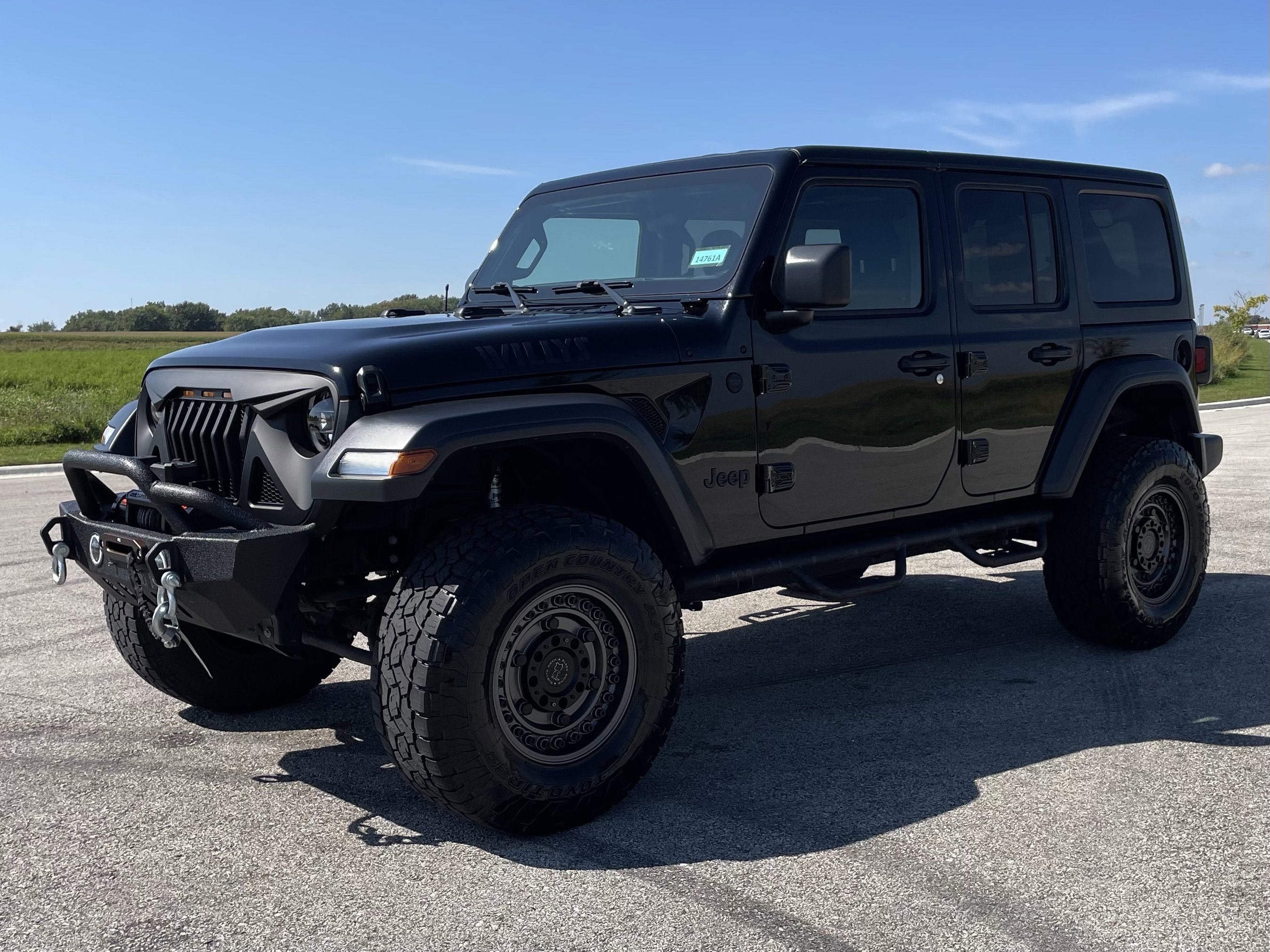 Used 2020 Jeep Wrangler Unlimited Willys with VIN 1C4HJXDG7LW253611 for sale in Saint Charles, Minnesota