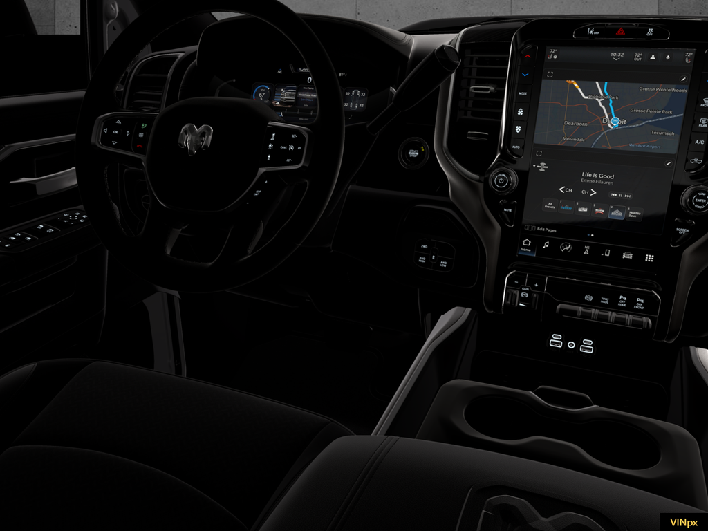 New 2026 Ceramic Gray Clear-Coat Exterior Paint RAM Laramie Night Edition image 11