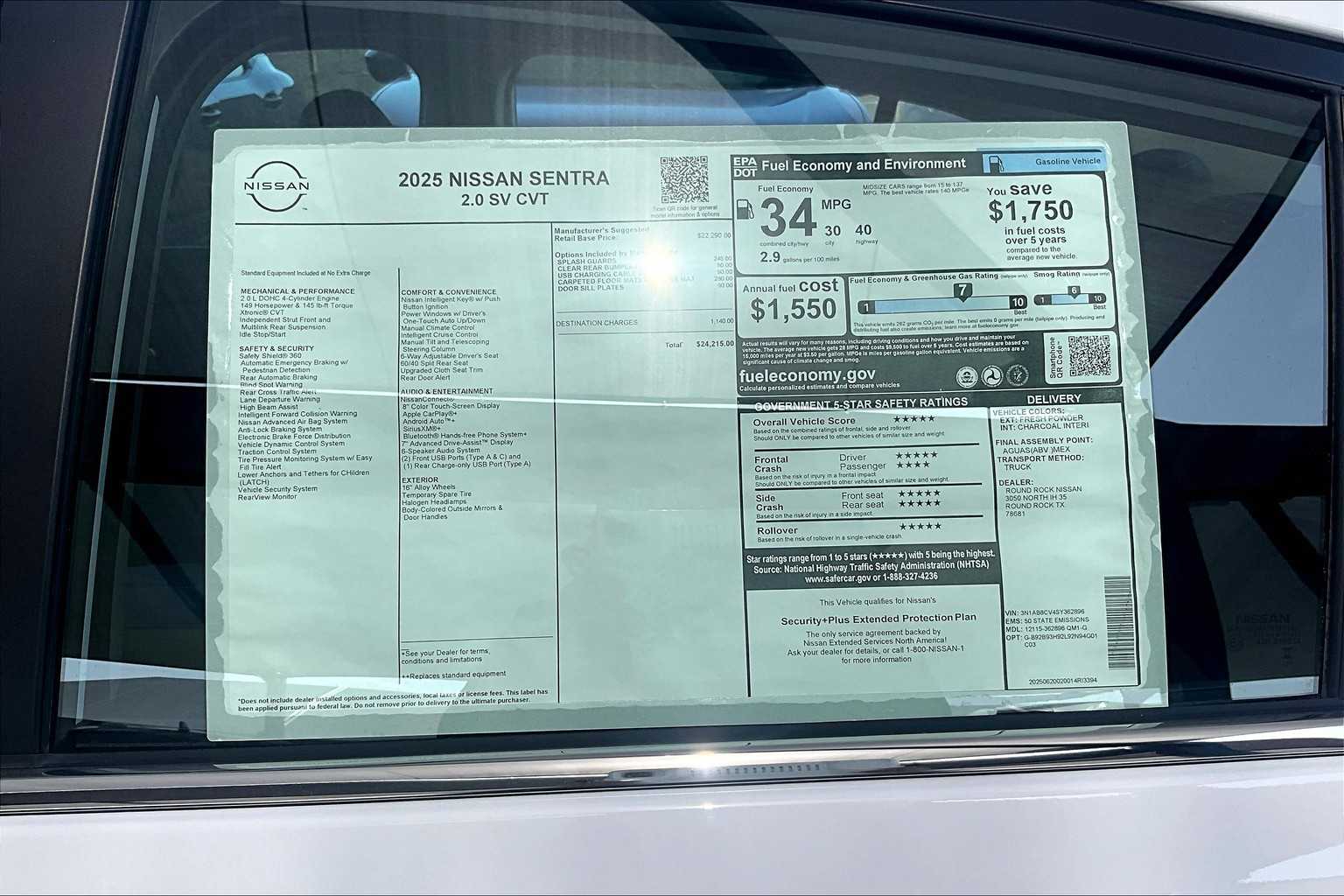 2025 Nissan Sentra SV photo 15