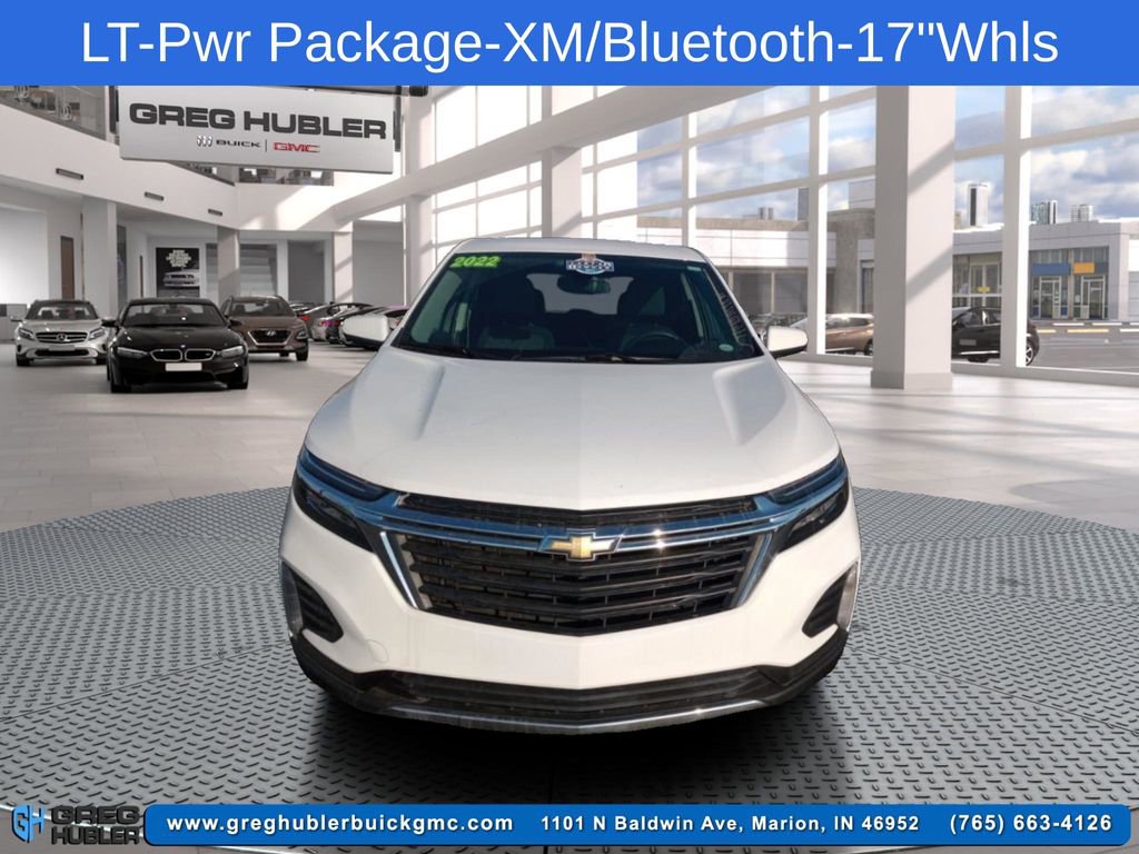 Used 2022 Chevrolet Equinox LT with VIN 3GNAXKEV4NL257051 for sale in Marion, IN
