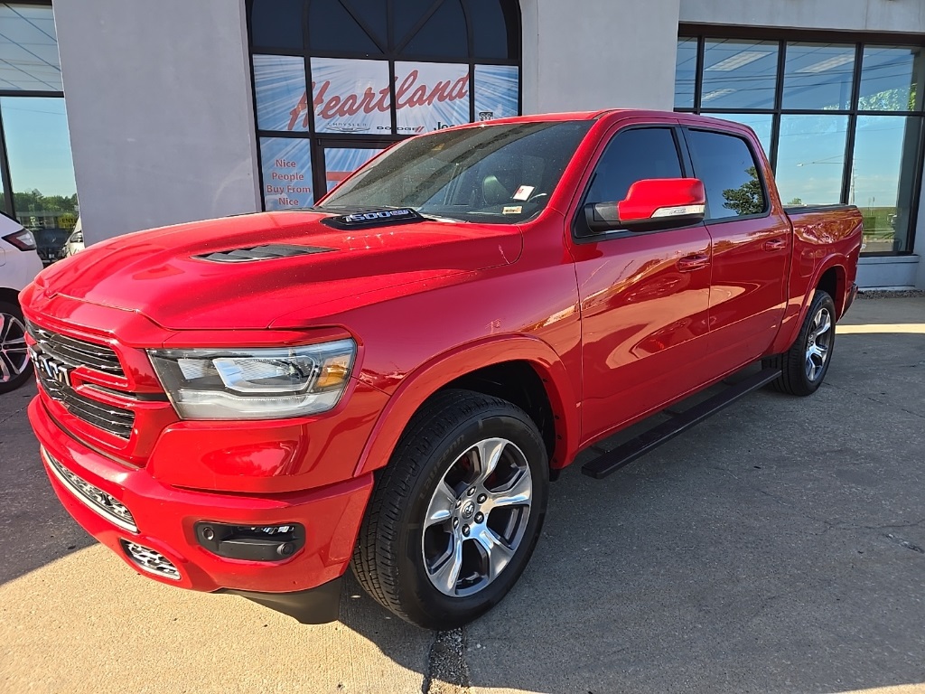 Used 2021 RAM Ram 1500 Pickup Laramie with VIN 1C6SRFJM8MN831006 for sale in Kansas City