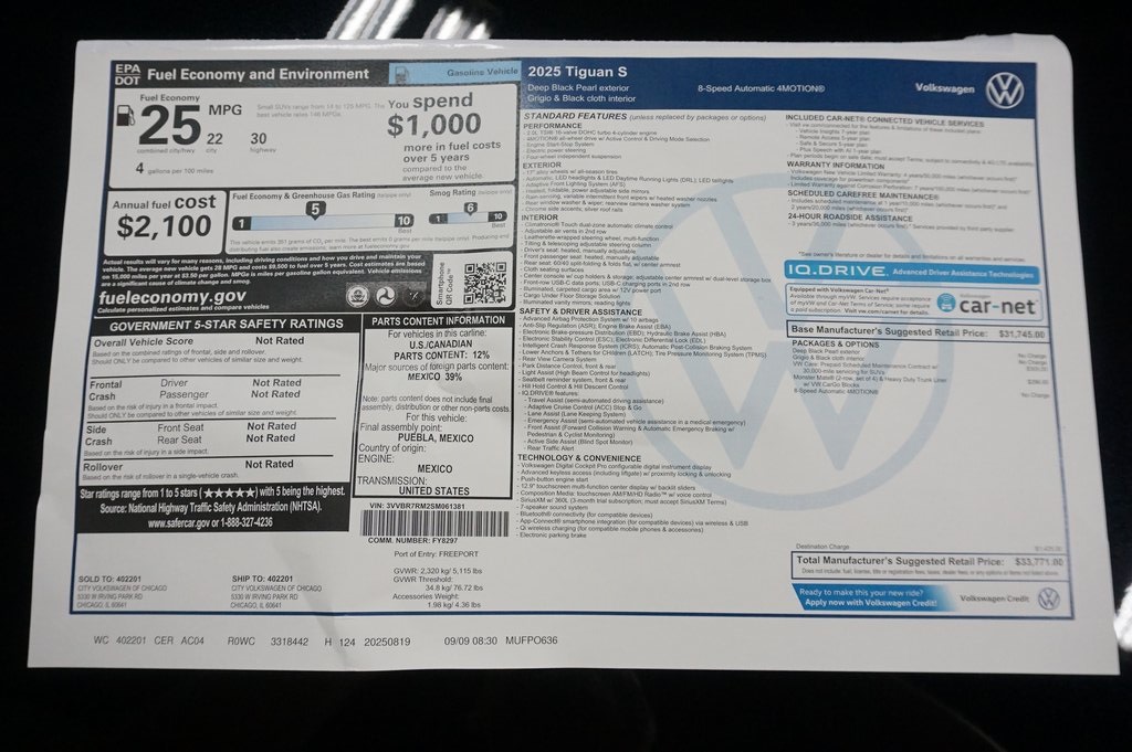2025 Volkswagen Tiguan S photo 27