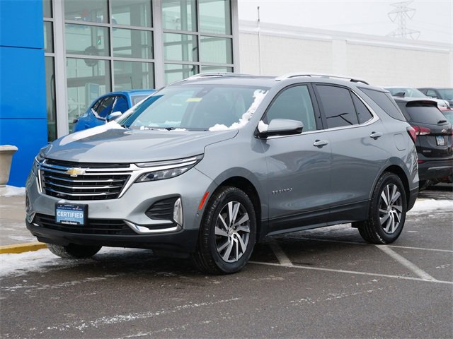Certified 2023 Chevrolet Equinox Premier with VIN 3GNAXXEG1PL123714 for sale in Roseville, Minnesota