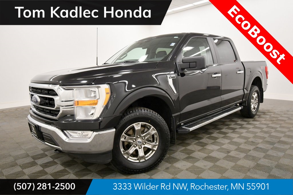 Used 2022 Agate Black Metallic Ford XLT image 1