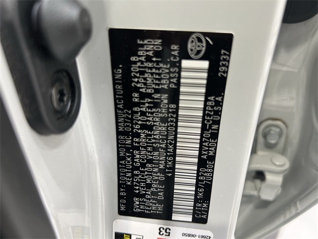 2022 Toyota Camry XSE photo 26