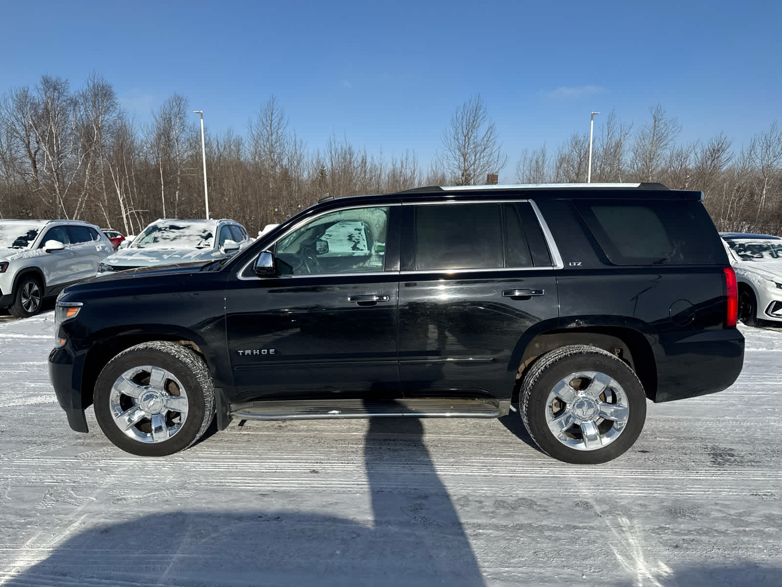 Used 2015 Chevrolet Tahoe LTZ with VIN 1GNSKCKC0FR129914 for sale in Hermantown, Minnesota
