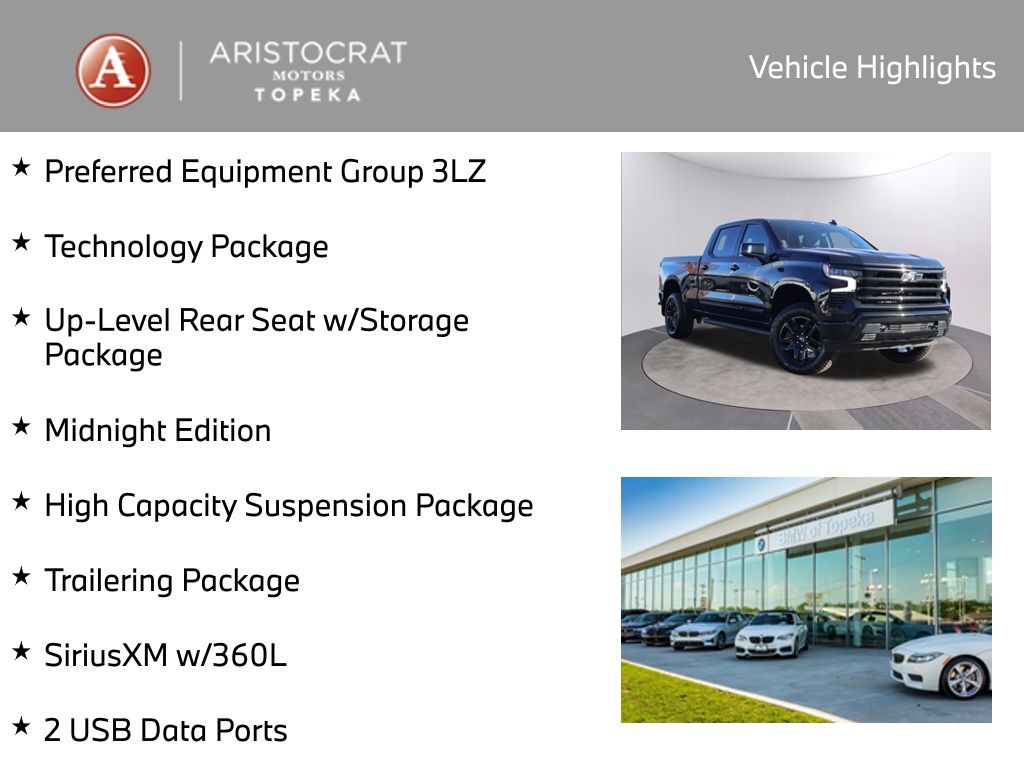 Used 2024 Chevrolet Silverado 1500 High Country with VIN 1GCUDJEL5RZ370108 for sale in Kansas City