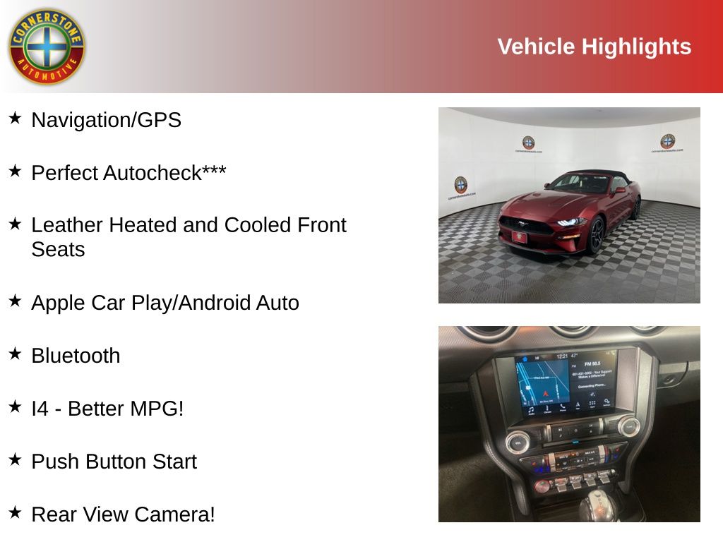 Used 2018 Ford Mustang EcoBoost Premium with VIN 1FATP8UHXJ5184851 for sale in Elk River, Minnesota