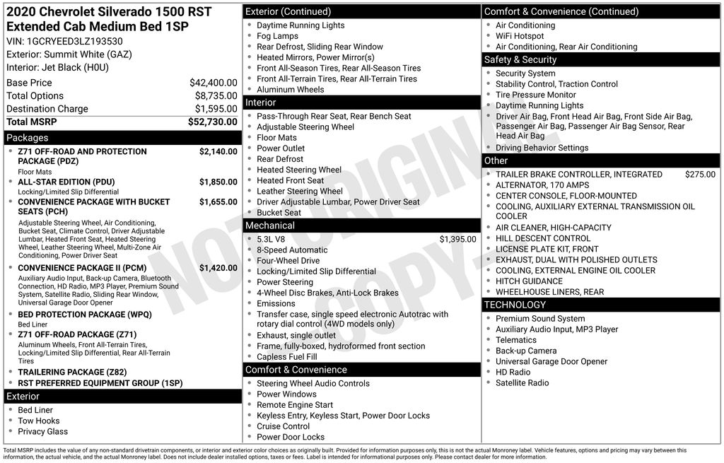 Used 2020 Chevrolet Silverado 1500 RST with VIN 1GCRYEED3LZ193530 for sale in Elk River, Minnesota