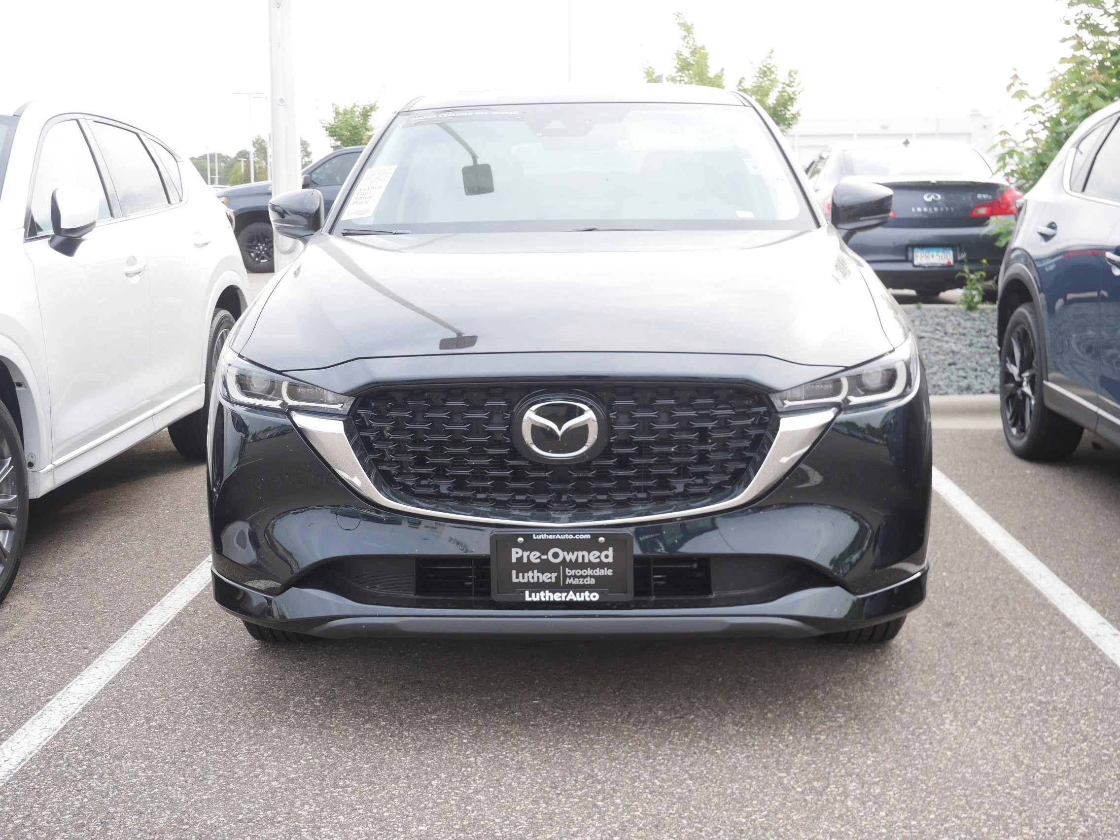 Certified 2025 Mazda CX-5 S Preferred package with VIN JM3KFBCL6S0607619 for sale in Brooklyn Center, Minnesota