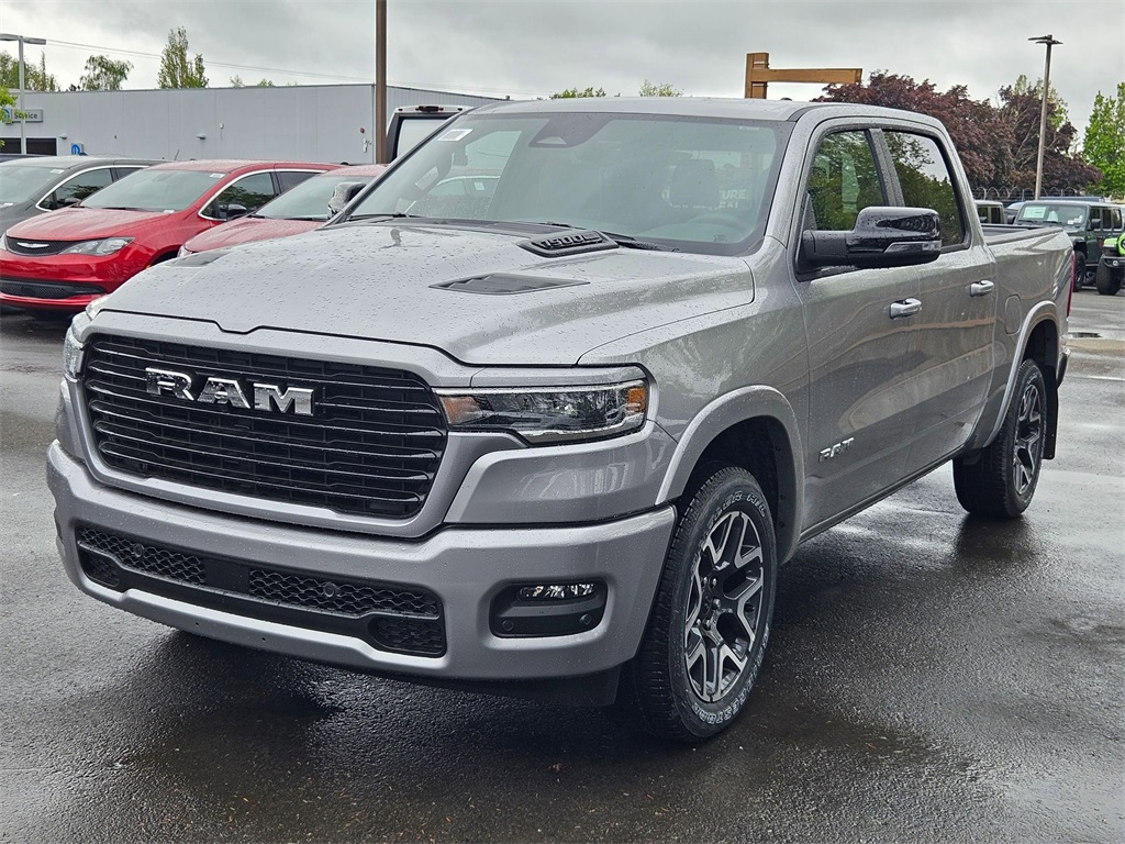 New 2025 Billet Silver Metallic Clear-Coat Exterior Paint RAM Laramie image 3