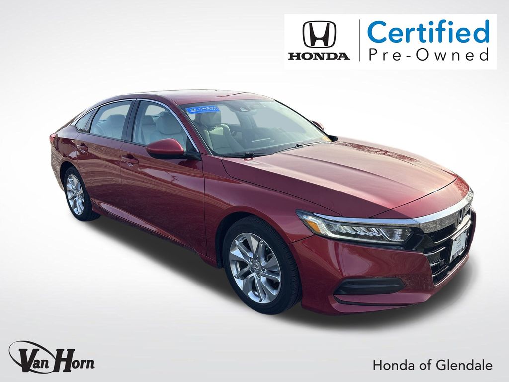 Certified Used 2018 Radiant Red Metallic Honda LX image 1