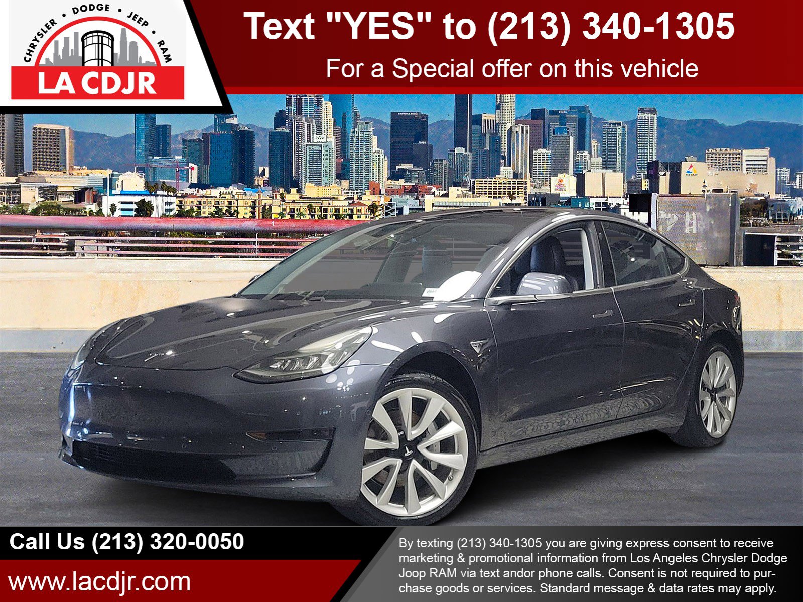 Used 2018 Gray Tesla Long Range image 1