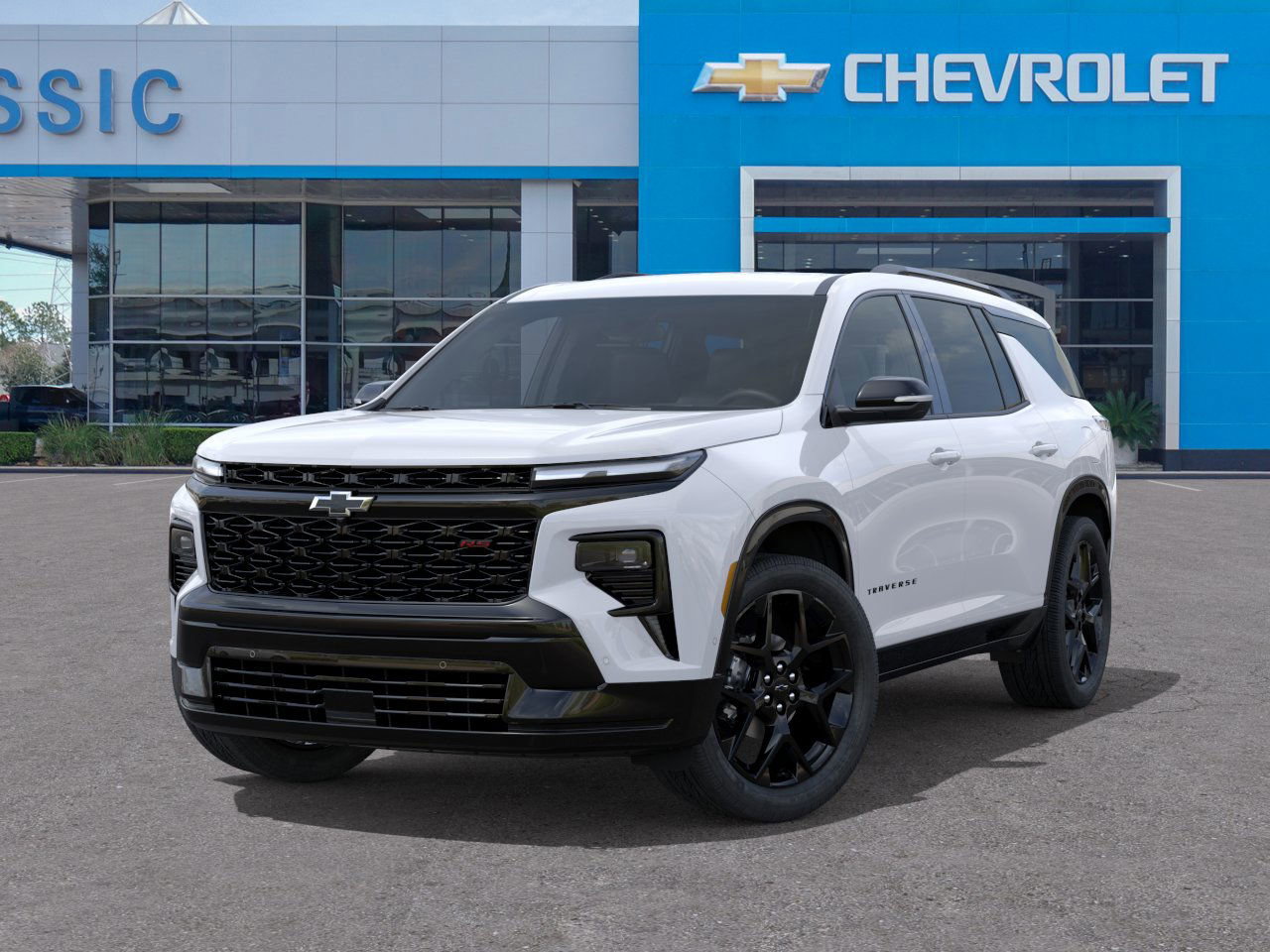 2026 Chevrolet Traverse RS White at Classic Elite Chevrolet Hwy 6