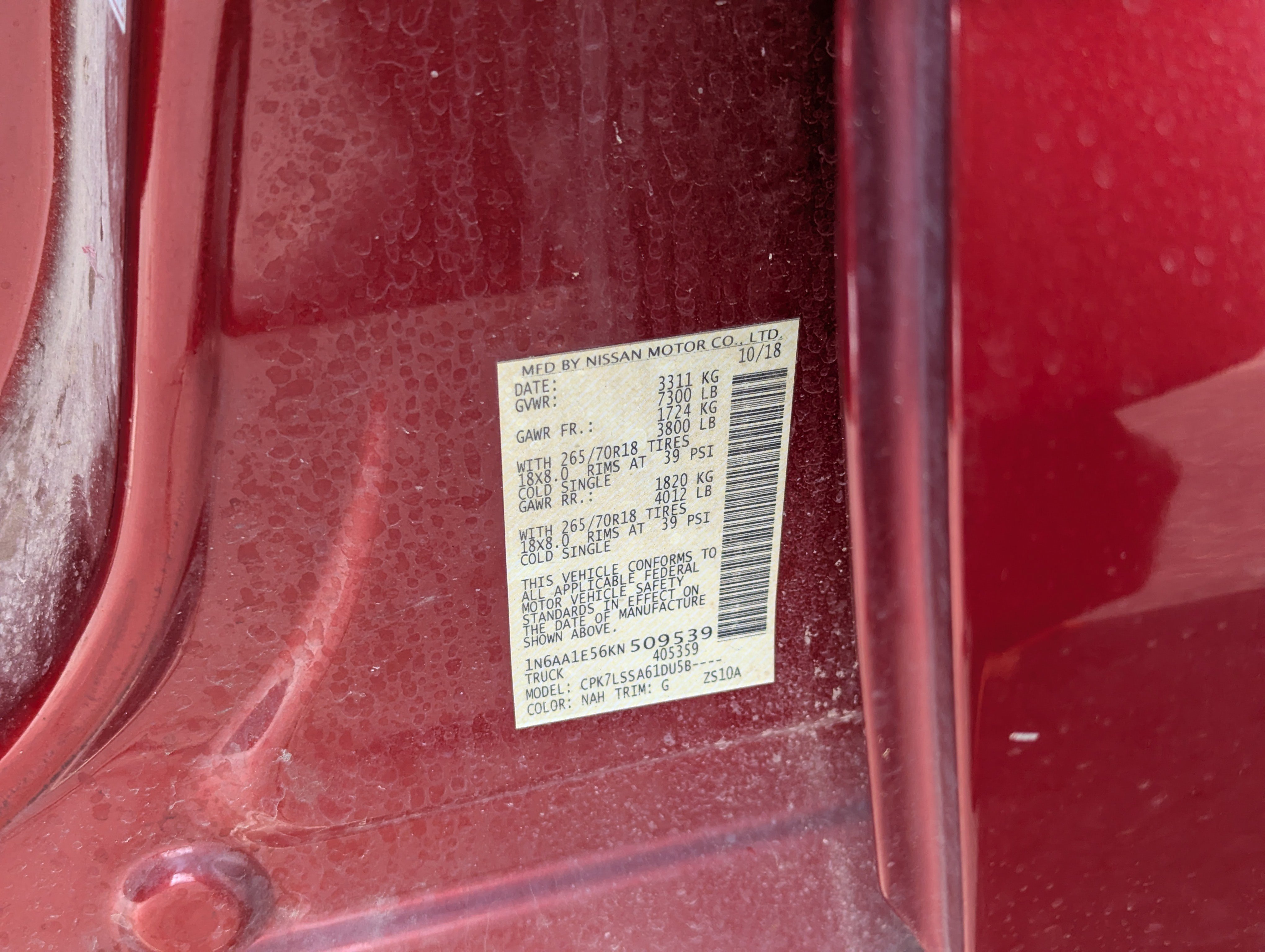 2019 Nissan Titan SV photo 3