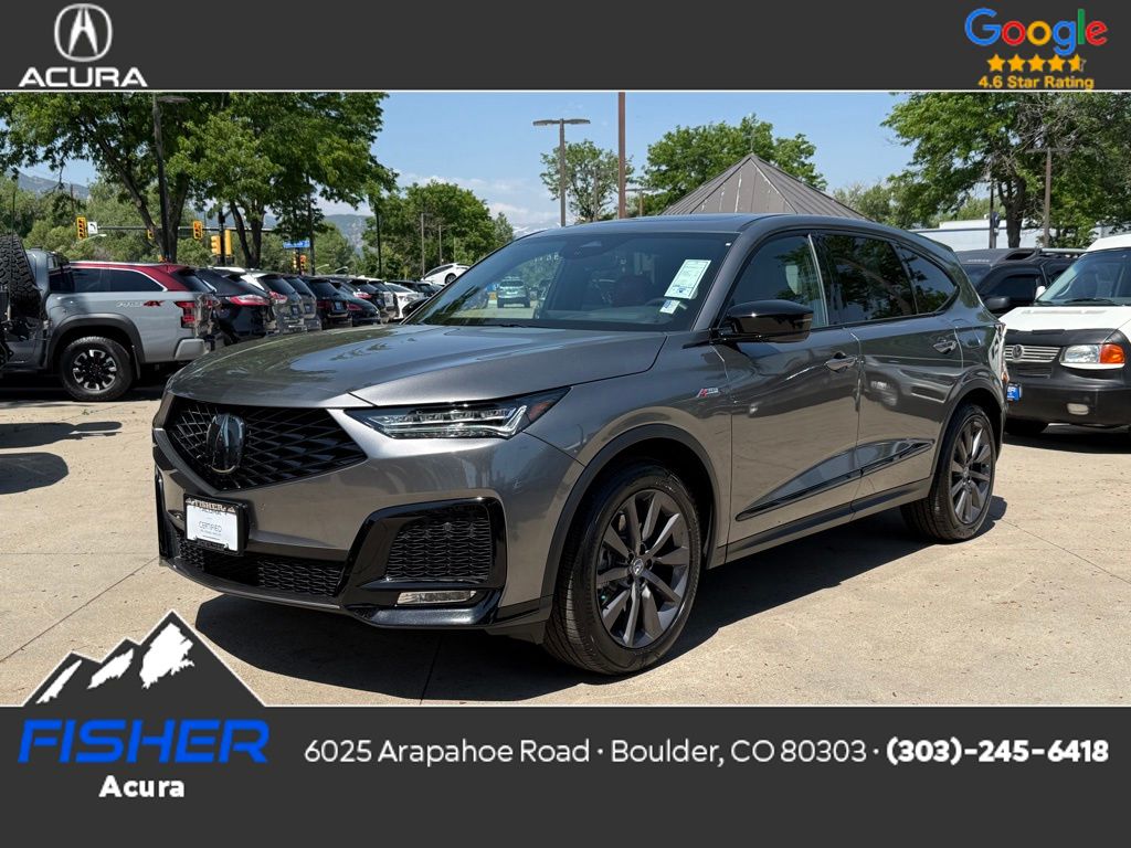 Certified Used 2025 Liquid Carbon Metallic Acura SH-AWD A-SPEC image 1
