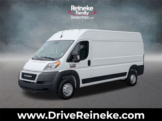 Used 2022 Bright White Clearcoat Ram High Roof image 1