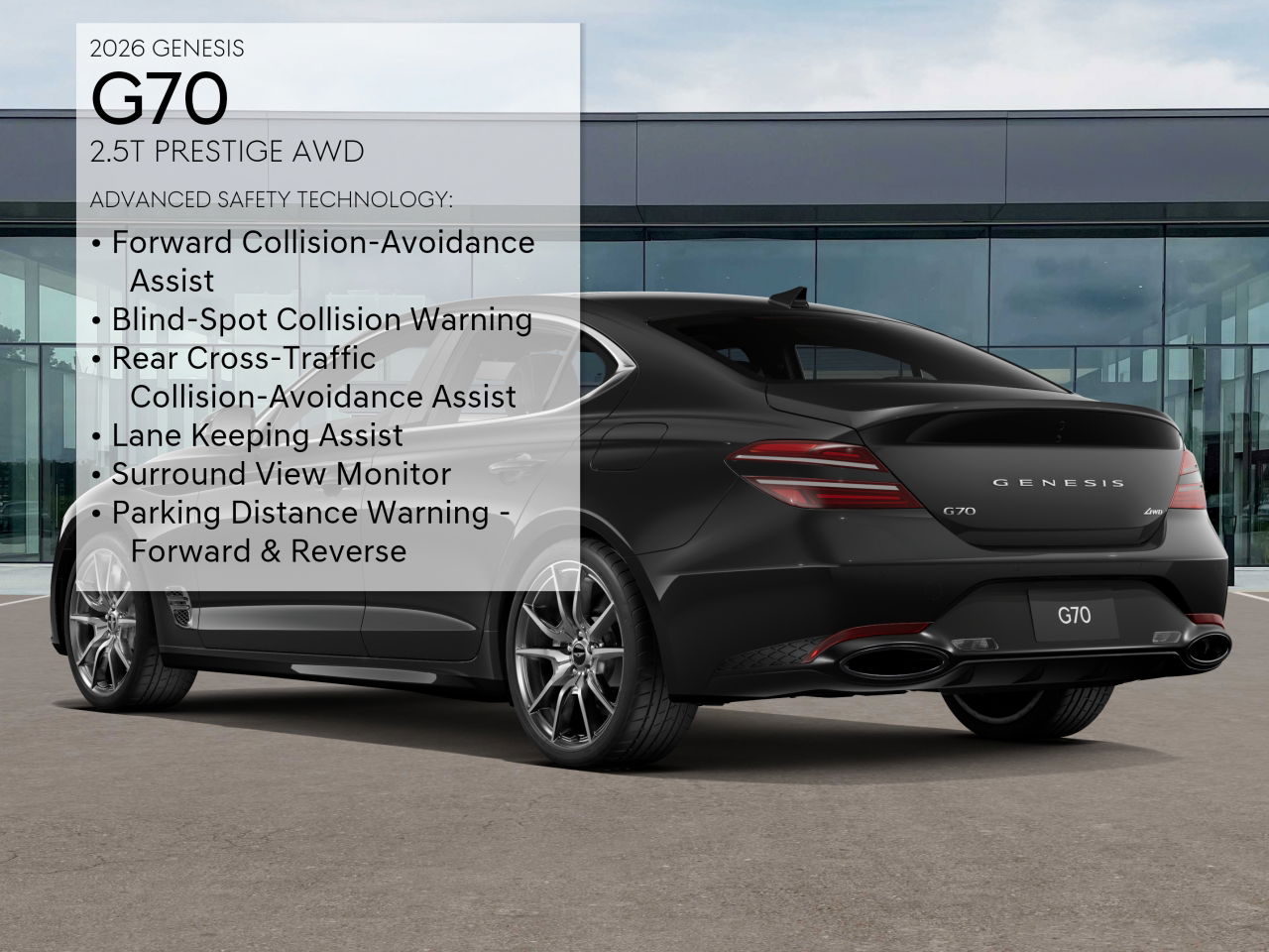2026 Genesis G70 2.5T Prestige AWD photo 6