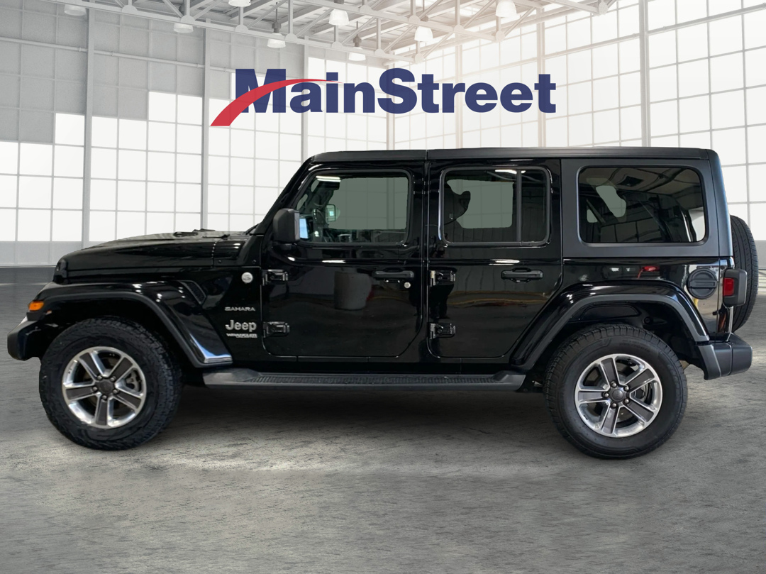 Used 2020 Jeep Wrangler Unlimited Sahara with VIN 1C4HJXEN9LW199614 for sale in Kansas City