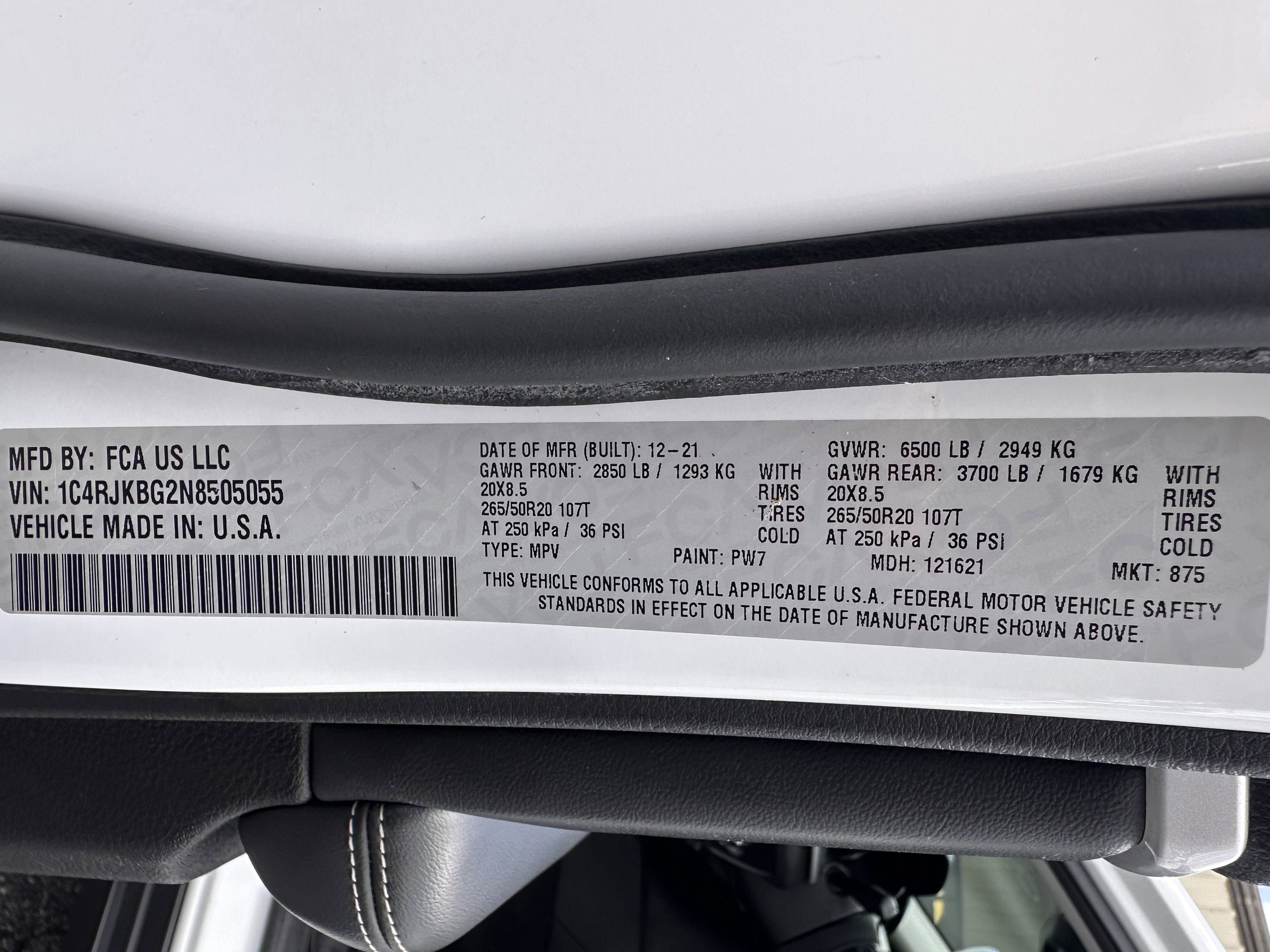 2022 Jeep Grand Cherokee Limited photo 18