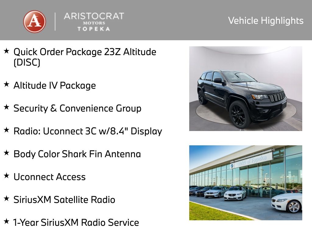 Used 2017 Jeep Grand Cherokee Altitude with VIN 1C4RJFAG2HC919060 for sale in Kansas City