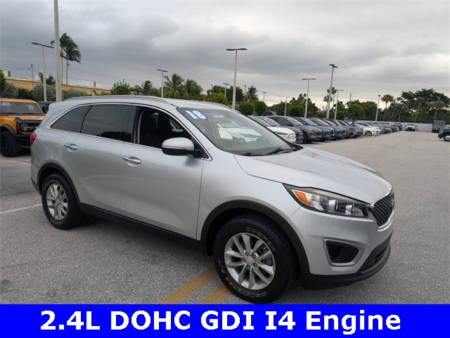 Used 2018 Kia Sorento LX with VIN 5XYPG4A33JG402181 for sale in Delray Beach, FL