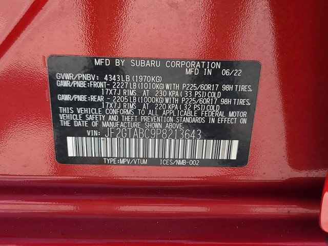 2023 Subaru Crosstrek Base photo 22