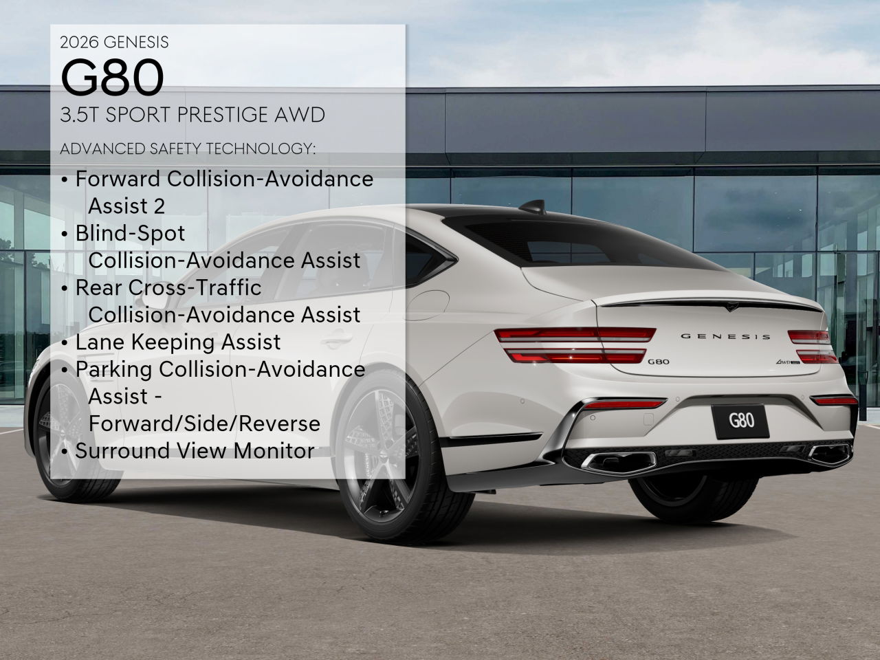 2026 Genesis G80 3.5T Sport Prestige AWD photo 6