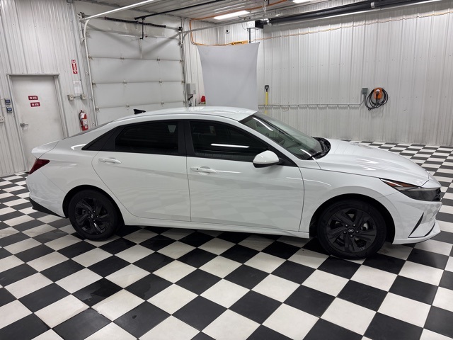 Certified 2021 Hyundai Elantra Blue with VIN KMHLM4AJ8MU007725 for sale in Rochester, Minnesota