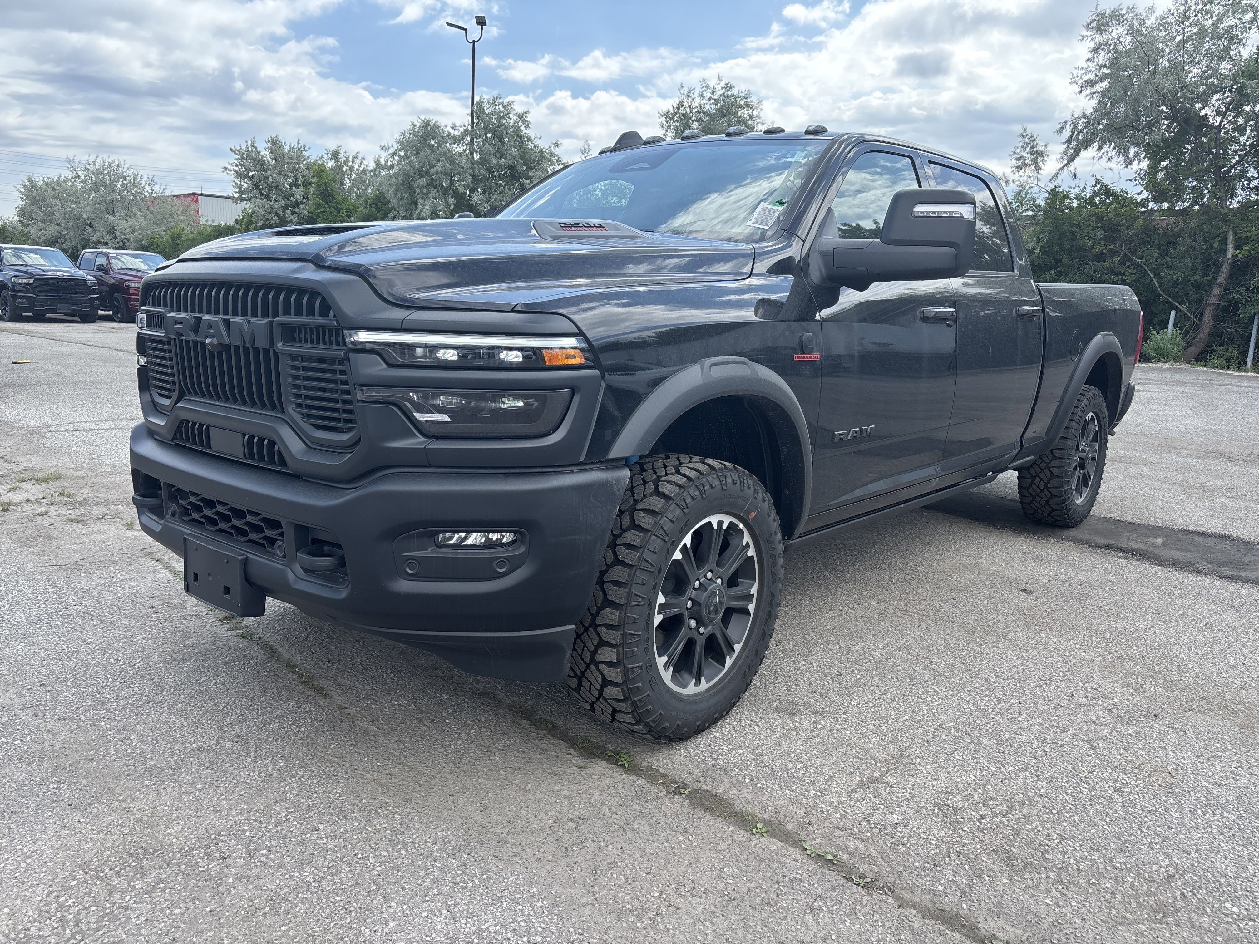 New 2025 Diamond Black Crystal Pearlcoat Ram Rebel image 1