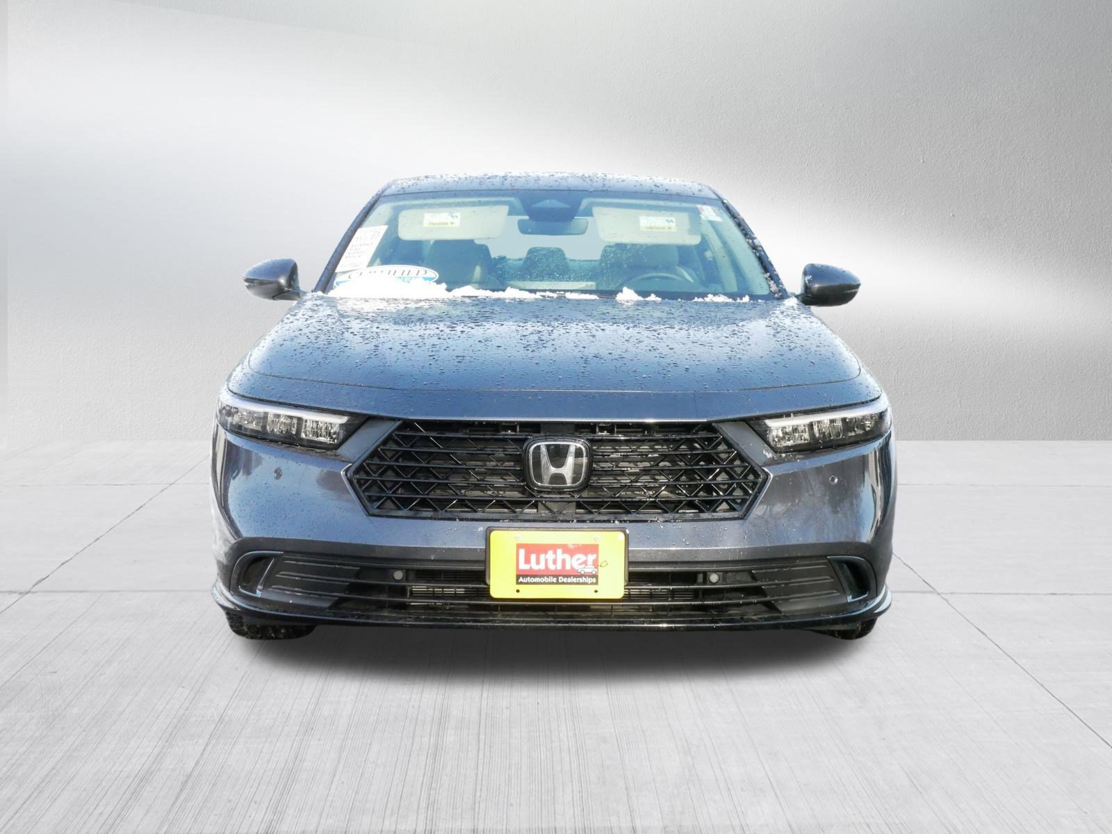 Certified 2025 Honda Accord Hybrid EX-L with VIN 1HGCY2F67SA077623 for sale in Hopkins, Minnesota