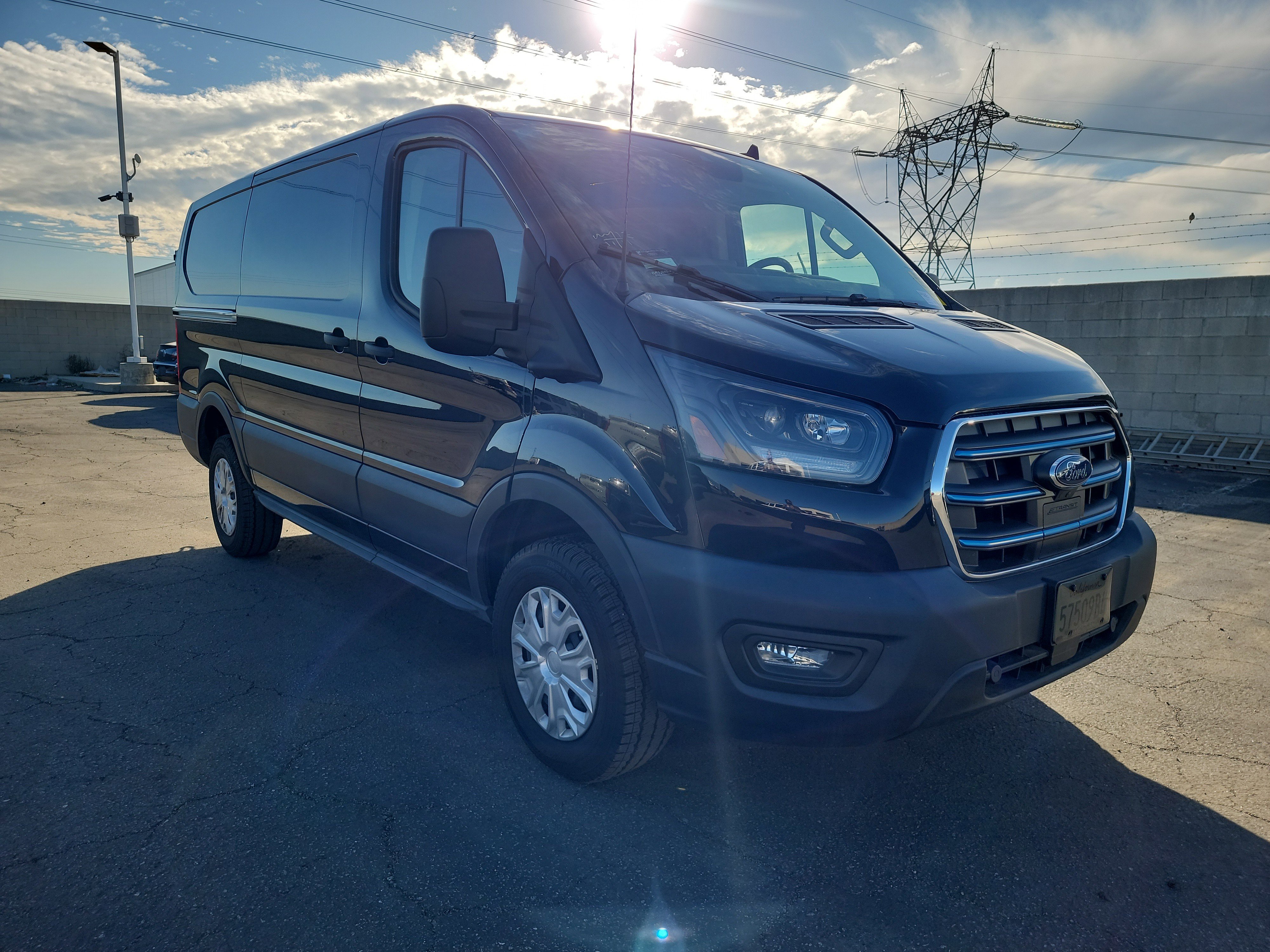 Used 2023 Ford E-Transit Cargo Van Base with VIN 1FTBW1YK8PKB39701 for sale in Ontario, CA