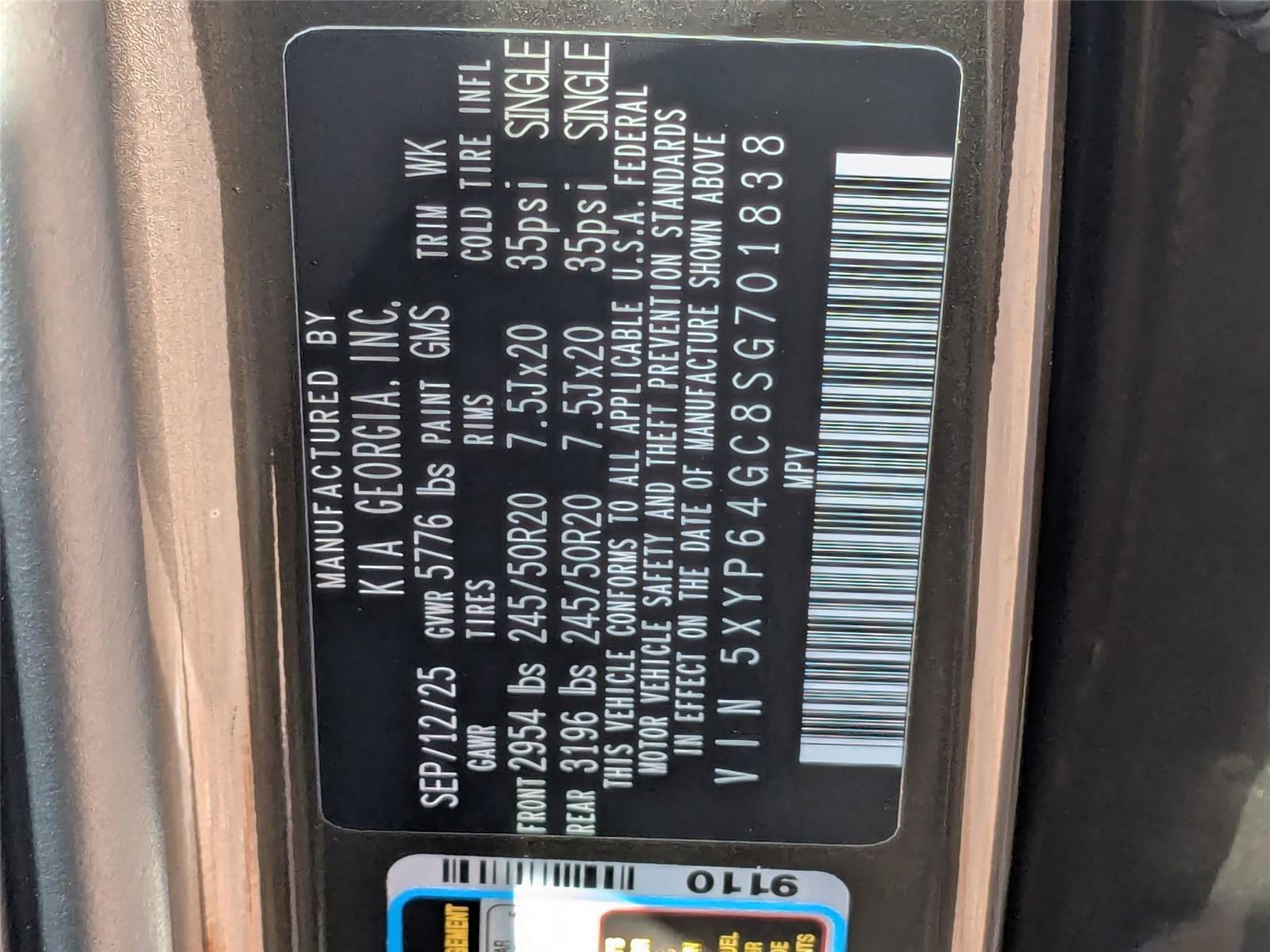 2025 Kia Telluride S photo 37