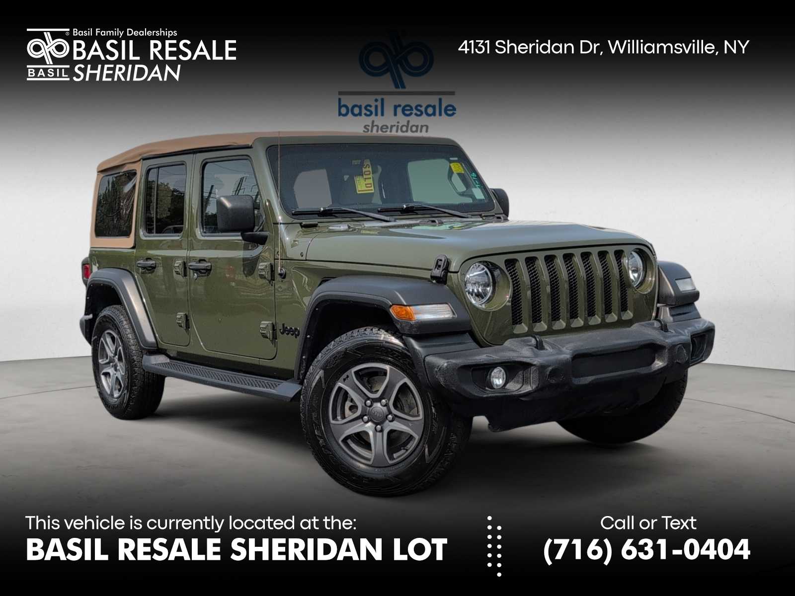 Pre-Owned 2021 Jeep Wrangler Unlimited Sport S Sport Utility in