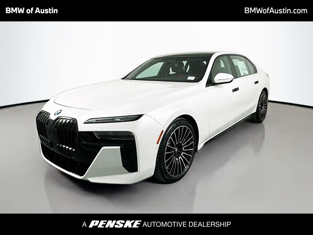 New 2025 Mineral White Metallic BMW 740i xDrive image 1