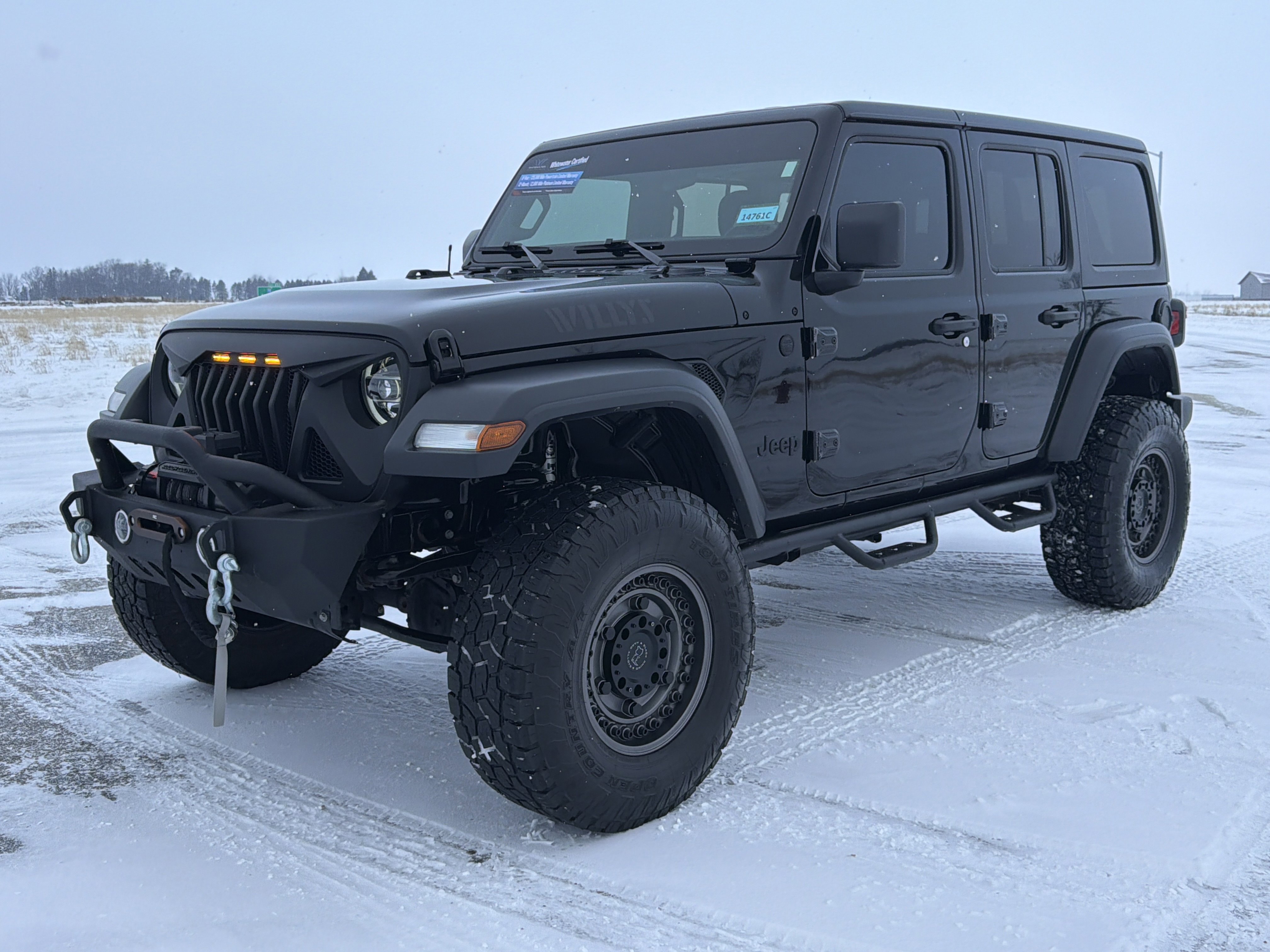 Used 2020 Jeep Wrangler Unlimited Willys with VIN 1C4HJXDG7LW253611 for sale in Saint Charles, Minnesota