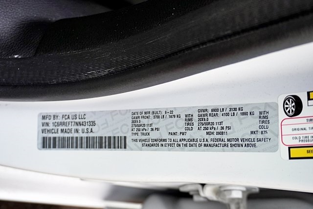 Used 2022 White Ram Big Horn/Lone Star image 32