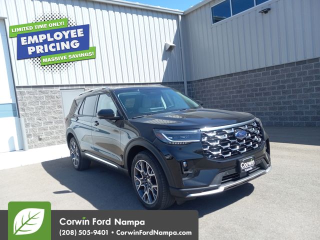 New 2025 Agate Black Metallic Ford Platinum image 1