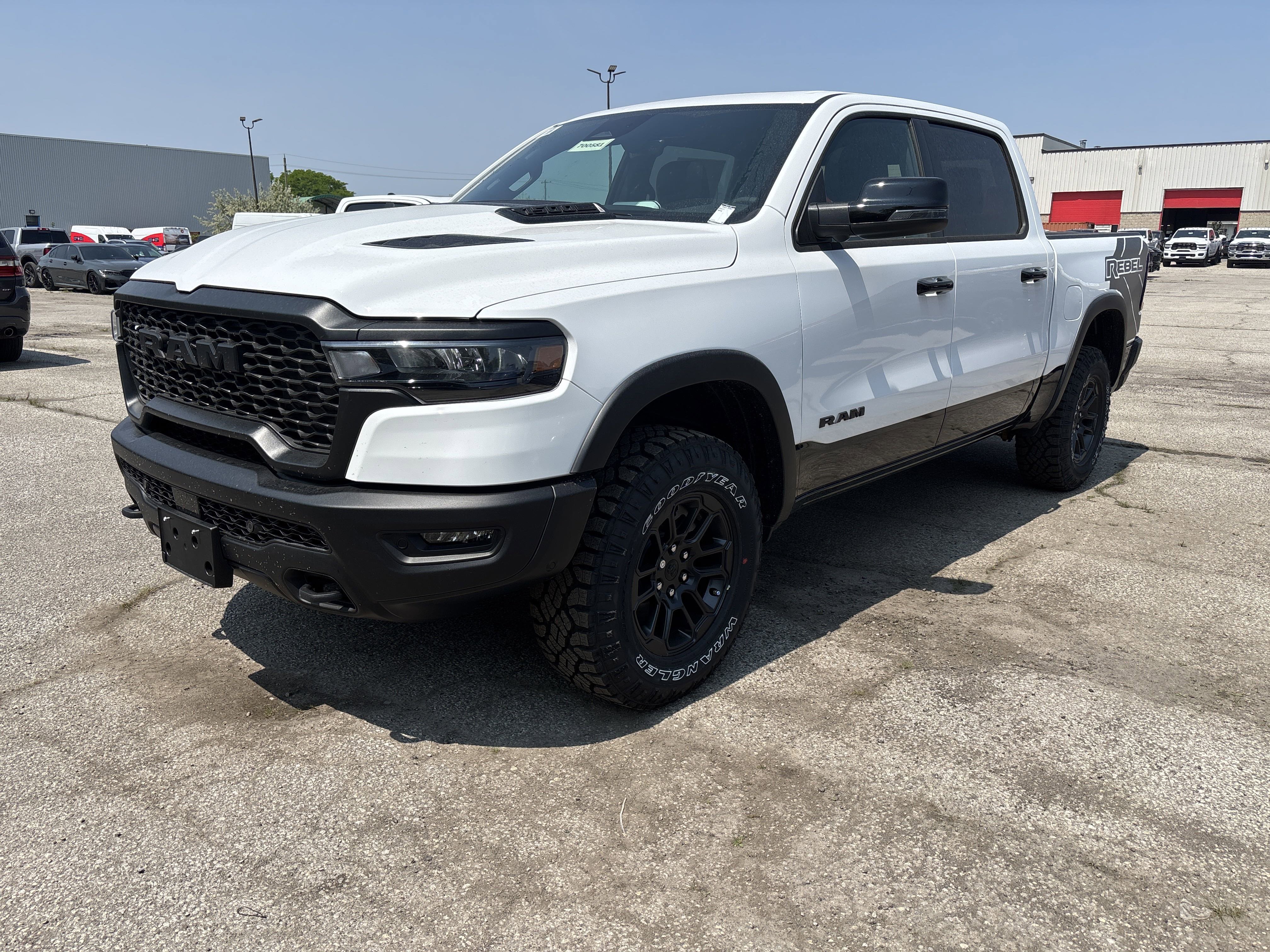 New 2025 Bright White Ram Rebel image 1